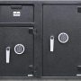 T868 Side by Side Two Door Multi-User Depository Drop Safe with Electronic Locks & Segregated Drop Slots, 2/88 CBF - Image 1