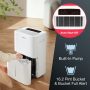 Amana - 50-Pint 8.1 Quart Bucket Capacity Portable Dehumidifier with Pump - White - Image 4