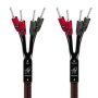 AudioQuest - Rocket 33 10' Single BiAmp Speaker Cable with Banana > Banana SureGrip 300 Connectors - Red on Black - Image 1
