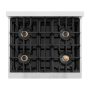 ZLINE - 30 in. Wide 4 Burner Classic Gas Built-In Gas DuoPro Cooktop (PCRTS-30) - Satin Stainless Steel - Image 2