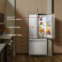 KitchenAid - 30 in. Wide 20 cu. ft. French Door Refrigerator with PrintShield Finish and Interior Dispense - Stainless Steel - Image 2