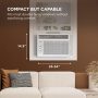 TCL - 150 Sq. Ft. 5,000 BTU Mechanical Window Air Conditioner - White - Image 2