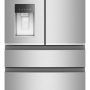 Whirlpool - 36 in. Wide 22 cu. ft. 4-Door French Door Counter-Depth Refrigerator - Fingerprint-Resistant Stainless Finish - Image 1