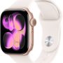 Apple Watch Series 11 (GPS+Cellular) 42mm Aluminum Case with Light Blush Sport Band - M/L - Rose Gold (Verizon) - (2025) - Image 1