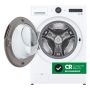 LG - 5.0 Cu. Ft. High-Efficiency Stackable Smart Front Load Washer with Steam and TurboWash 360 - White - Image 3