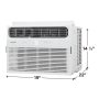 Frigidaire - 115V 8,000 BTU 350 Sq. Ft. Window Air Conditioner with 3,500 BTU Supplemental Heat Function - White - Image 2