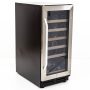 Avanti - Wine Cooler with Wood Accent Shelving, 30 Bottle Capacity, in Stainless Steel - Image 2