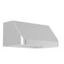 ZLINE - 36 inches - Externally Vented & Convertible - Under cabinet Range Hood - Brushed Stainless Steel - Image 3
