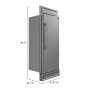 Forno Appliances - Maderno 13.6 Cu. Ft. Built-In Convertible Refrigerator/Freezer with Decorative Grill and Right Swing Door - Stainless Steel - Image 2