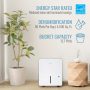 Keystone - 50-Pint 6.35 Quart Dehumidifier with Built-In Pump - White - Image 4