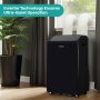 Hisense - 10,000 BTU Smart Portable Inverter Air Conditioner with Wi-fi and Remote Control - Black - Image 3