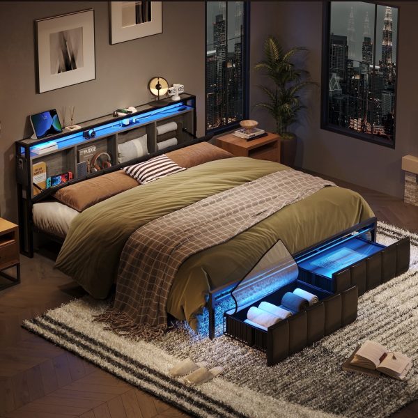 Bestier-King-Size-Platform-Bed-Frame-with-PU-Leather-Storage-Headboard-Led-Lights-Charging-Station-2-Dust-proof-Drawers-Black_1fb1aea6-c989-48a0-b796-def09711b265.714b3251b8a88119fde4001162113ea4.jpg