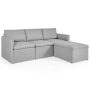 Costway Convertible Sectional Sofa L-Shaped Couch w/Reversible Chaise Light Grey - Image 1