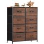 CONCETTA 8-Drawer Fabric Dresser Storage Chest for Bedroom, Closet, Entryway, Storage Furniture for Adults, Black - Image 1