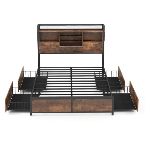 F_Size_Bed_Frame_with_BookcaseandStorage_Drawers-3-4.jpg