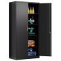 Fesbos Metal Storage Cabinets with Lock Door, Small Locker Adjustable Shelves Organizer Steel Cabinets, Home, Office,Warehouse,Garage,Industrial - Image 1