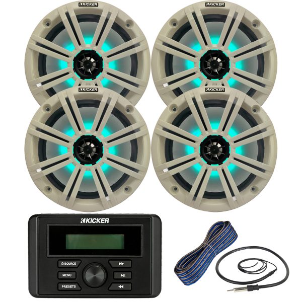 Kicker-Weather-Resistant-Marine-Bluetooth-USB-RCA-Stereo-Receiver-Bundle-Combo-QTY-4-8-2-Way-300W-Max-Coaxial-LED-Speakers-w-White-Grilles-50-Ft-16-G_6bbf865a-ee8d-4048-b02b-689f8b13b35b.bd2afd1ee1564a0406fa5c0716d73dbb.jpg