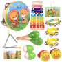 OATHX Educational Toys Percussion Xylophone Baby Music Kit Kids Wood Musical Instruments for Toddler Toy - Image 1