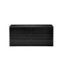 Pemberly Row Modern Contemporary 6 Drawer Wide Double Bedroom Dresser in Truffle - Image 1