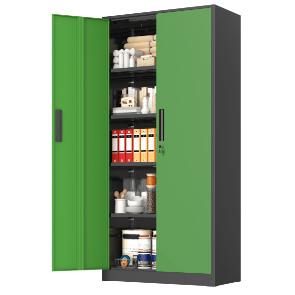 SOLAURA-Metal-Storage-Cabinet-71-Garage-Storage-Cabinet-Lock-Black-Green-Metal-Cabinet-2-Doors-4-Adjustable-Shelves-Home-Office-File-Easy-Assemble_5824b82c-ba3c-481d-8064-10a92e7c5a6c.25785887f2185eaf55c83e7ad1adfe64.png