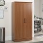 Sauder Homeplus 2-Door Engineered Wood Storage Cabinet in Soft White - Image 1