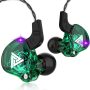 3.5mm Cable Wired Earphones QKZ AK6 HiFi Sound Quality Earphone With Wire Gaming Headset Gamer Headphones Bass Cheap Sale Earbud - Green - Image 1