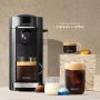 Nespresso - VertuoPlus Deluxe Coffee & Espresso Single-Serve Machine with Chrome Detailing - Piano Black - Image 3