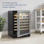 Insignia™ - 61-Bottle Wine Cooler - Stainless Steel - Image 3