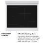 ZLINE - 30 in. Wide 4 Elements Autograph 4.2 cu. ft. Paramount Freestanding Induction Range with Bronze Accents with White Door - Matte White - Image 3