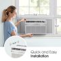 LG - 450 Sq. Ft. 10,000 BTU Smart Window Air Conditioner - White - Image 2