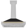 ZLINE - 36 inches - Convertible & Convertible - Wall Range Hood - Satin Stainless Steel - Image 2