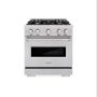ZLINE - 30 in. Wide 4 Burner 4.2 cu. ft. Classic Dual Fuel Freestanding Range with Cooktop and Convection Oven - Stainless Steel - Image 1