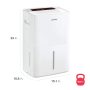 Amana - 50-Pint 8.1 Quart Bucket Capacity Portable Dehumidifier with Pump - White - Image 2