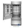 KitchenAid - 36 in. Wide 20.8 cu. ft. Built-In Bottom Mount Refrigerator with Platinum Interior - Stainless Steel - Image 2