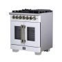 Forno Appliances - 30 in. Wide 5 Burner Capriasca 4.32 Cu. Ft. Dual Fuel Freestanding Range with French Door Design - Image 2