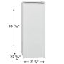Frigidaire - 7.0 Cu. Ft. Garage Ready Upright Freezer - White - Image 2