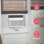 Frigidaire - 115V 8,000 BTU 350 Sq. Ft. Window Air Conditioner with 3,500 BTU Supplemental Heat Function - White - Image 4