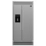 Forno Appliances - 36 in. Wide Salerno 20 Cu. Ft. Side-by-Side Refrigerator with Extendable Decorative Trim Grill - Stainless Steel - Image 1