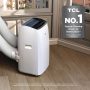 TCL - Q-Series 450 Sq. Ft. 10,000 BTU Smart Inverter Portable Air Conditioner - White - Image 2