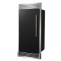 Forno Appliances - Maderno 13.6 Cu. Ft. Built-In Convertible Refrigerator-Freezer with Left Swing Door and Vented Decorative Grill - Black/Silver - Image 2