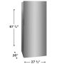 Frigidaire - 13 Cu. Ft Garage Ready Upright Freezer - Fingerprint-Resistant Stainless Steel Look - Image 3