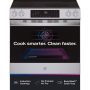 GE Profile - 30 in. Wide 4 Element 5.3 Cu. Ft. Slide-In Electric Induction Convection Range with Air Fry and EasyWash Oven Tray - Stainless Steel - Image 2