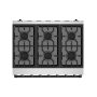36 in. Wide 6 Burner Gordon Ramsay Series by Thor Kitchen 6.0 Cu. Ft Freestanding Gas Range with Black Hardware - Stainless Steel - Image 3