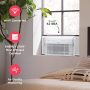 Frigidaire - Gallery 115V 10,000 BTU 450 Sq. Ft. Smart Inverter Window Air Conditioner with Remote - White - Image 3
