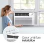 LG - 550 Sq. Ft. 12,000 BTU Window Air Conditioner - White - Image 2