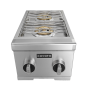 Coyote - 12" Built-In Gas Double Side Burner (NG) - Stainless Steel - Image 1