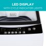 Black+Decker - Small Portable Washer, Portable Washer 1.7 Cu.Ft. with 6 Cycles, Transparent Lid & LED Display - White - Image 3