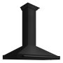 ZLINE - 48 inches - Convertible & Externally Vented - Wall Range Hood - Black Stainless Steel - Image 4