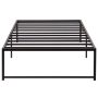 Platform Bed Frame, Black Metal Bed Frames, Twin size 14.2 in. H, No Box Spring Needed Platform Bed with Duty Steel Slat - Image 1