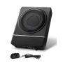8 in. 240W Underseat Car Subwoofer, Slim Powered Subwoofer, Built-in Amplifier, High/Low Level Input & Volume Controller - Image 1